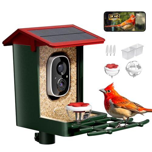 Smart Bird Feeder Camera with Solar Power